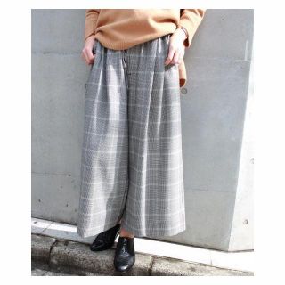 ジャーナルスタンダード(JOURNAL STANDARD)のJOURNAL STANDARD TRW グレンチェック クロップドワイドパンツ(バギーパンツ)