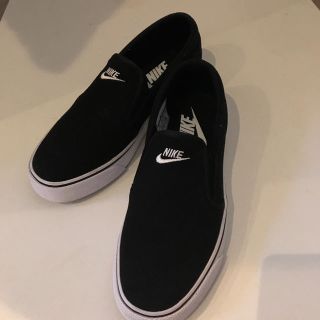 ナイキ(NIKE)のNIKE スリッポン スニーカー 24.5cm 黒(スニーカー)