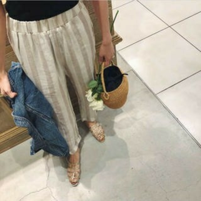 SeaRoomlynn☆flapリネンストライプパンツ - motivegroup.ru