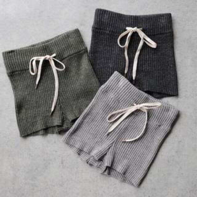 juemi  HeatherKnitShorts