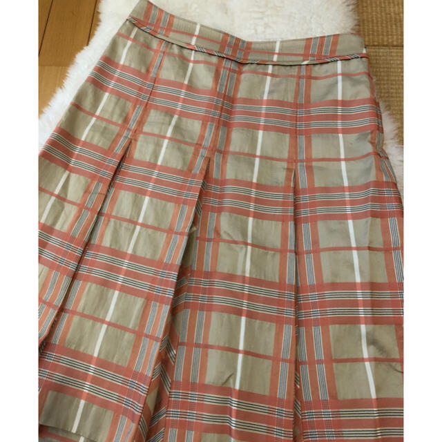 超美品本物バーバリーBurberry上質コットン混チェック柄スカート♫ 超美品本物バーバリーBurberry上質コットン混チェック柄スカート♫