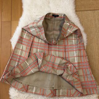 バーバリー(BURBERRY)の超美品本物バーバリーBurberry上質コットン混チェック柄スカート♫(ひざ丈スカート)