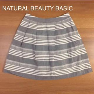 ナチュラルビューティーベーシック(NATURAL BEAUTY BASIC)のNATURAL BEAUTY BASIC 膝丈スカート Sサイズ(ひざ丈スカート)