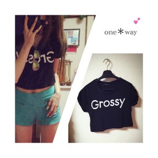 ワンウェイ(one*way)のone＊way❤️ショート丈(Tシャツ(半袖/袖なし))