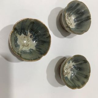 本家 相馬 湯呑み 3客セット(陶芸)