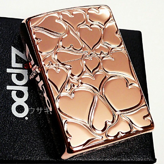 送料無料☆zippo☆ラブリーハート☆Rose pink☆ジッポ