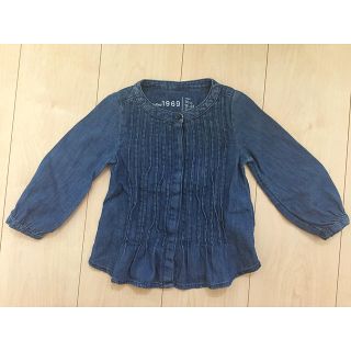 ベビーギャップ(babyGAP)のBABY GAP デニム風ブラウス 90(ブラウス)