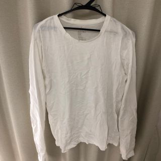 ムジルシリョウヒン(MUJI (無印良品))の無印 白ロングtシャツ (Tシャツ/カットソー(七分/長袖))