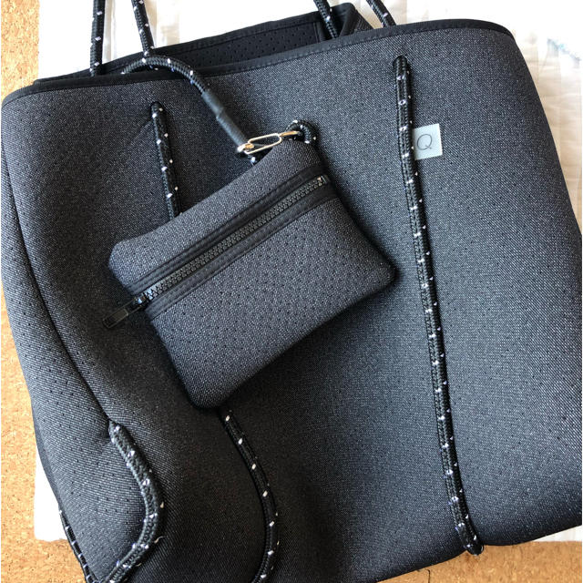 Ron Herman(ロンハーマン)の【MK67様専用】qbag Lサイズ denim black レディースのバッグ(トートバッグ)の商品写真