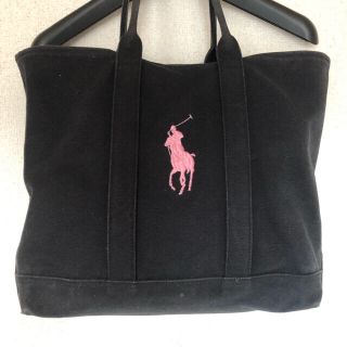 ラルフローレン(Ralph Lauren)の[ラルフローレン]トートバッグ(黒×ピンク)(トートバッグ)