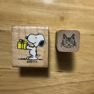 スヌーピー(SNOOPY)のスヌーピー  ねこ スタンプ(はんこ)