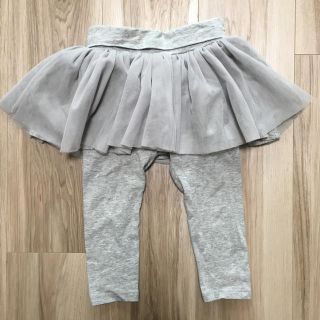 ベビーギャップ(babyGAP)のGAP チュチュスカート レギンス デュオ グレー 80cm(パンツ)