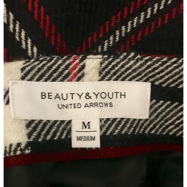 BEAUTY&YOUTH UNITED ARROWS(ビューティアンドユースユナイテッドアローズ)のBEAUTY & YOUTH チェック タイト スカート  M レディースのスカート(ひざ丈スカート)の商品写真