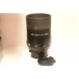 コニカミノルタ(KONICA MINOLTA)のMINOLTA  AF REFLEX 500mm F8　ケース付(レンズ(ズーム))