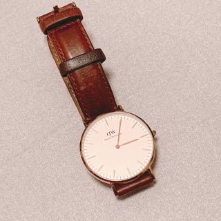 ダニエルウェリントン(Daniel Wellington)のダニエル・ウェリントン  ピンクゴールド  革ベルト(腕時計)