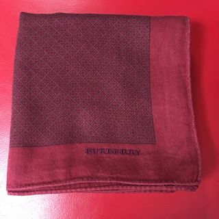 バーバリー(BURBERRY)のバーバリー ハンカチ 刺繍有り(ハンカチ/ポケットチーフ)