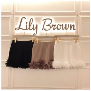 リリーブラウン(Lily Brown)のlily brown  チュールリボン付ショートパンツ(ショートパンツ)