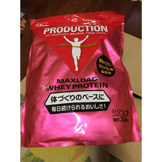 グリコ(グリコ)のグリコ  ストロベリー3.5kg 食品/飲料/酒の健康食品(プロテイン)の商品写真