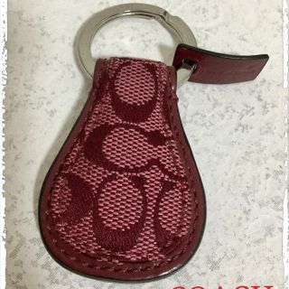 コーチ(COACH)のコーチ キーリング キーホルダー シグネチャー 美品(キーホルダー)