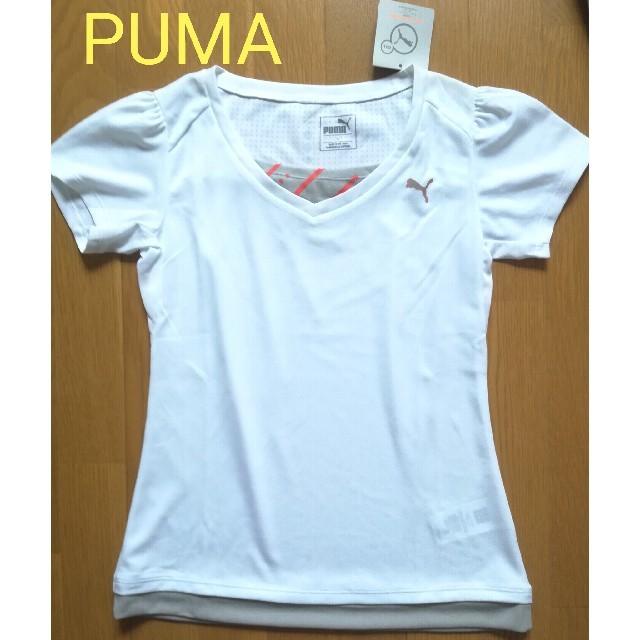 PUMA(プーマ)の【ゆみりん様専用】新品タグ付き　PUMA  半袖Tシャツ レディース S レディースのトップス(シャツ/ブラウス(半袖/袖なし))の商品写真