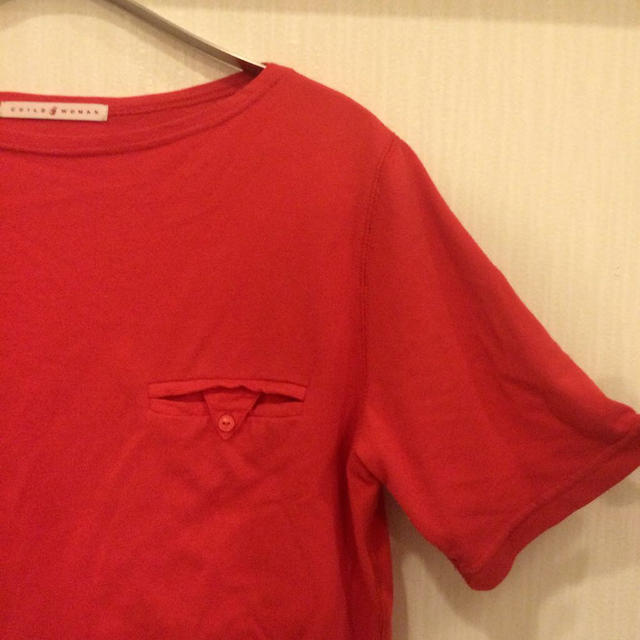 CHILD WOMAN(チャイルドウーマン)のCHILDWOMAN  胸ポケTシャツ レディースのトップス(Tシャツ(半袖/袖なし))の商品写真