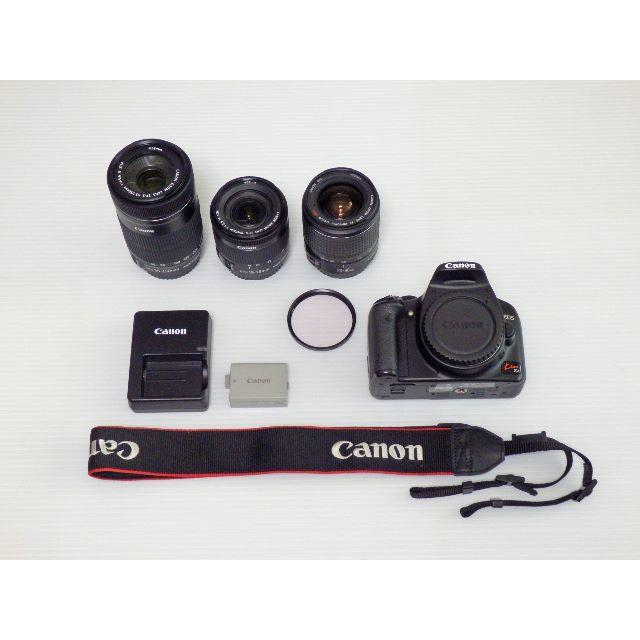 ［再値下］Canon EOS Kiss X2 標準ズーム ＋ ダブルズームスマホ/家電/カメラ