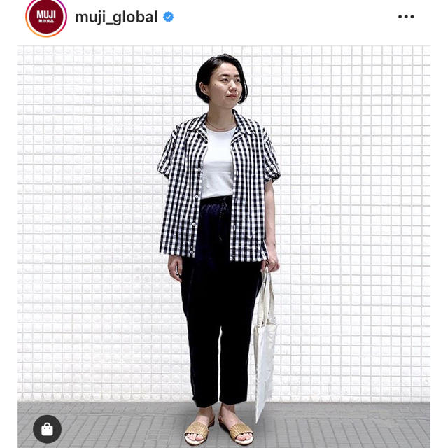 MUJI (無印良品)(ムジルシリョウヒン)の無印良品 開襟シャツ サイズXS〜S レディースのトップス(シャツ/ブラウス(半袖/袖なし))の商品写真