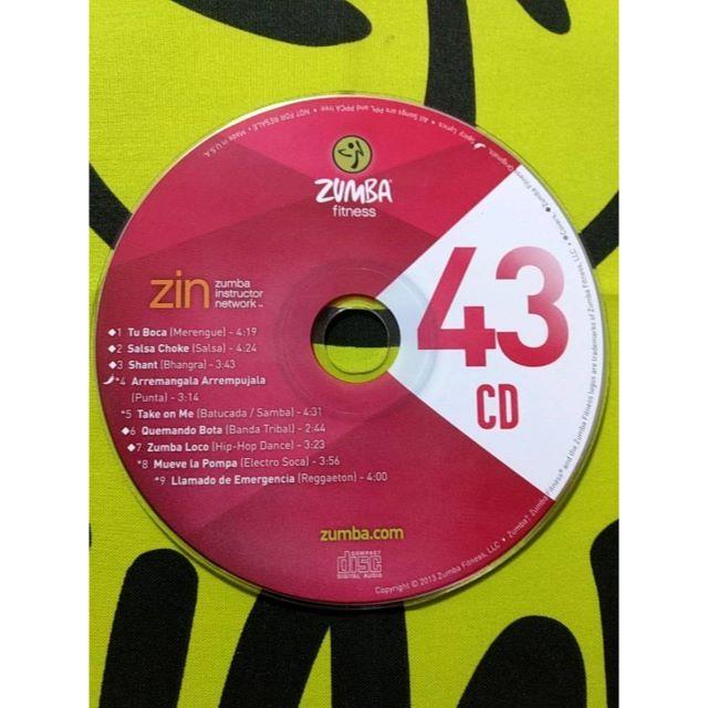 Zumba(ズンバ)のZUMBA　ズンバ　ZIN43　CD ＆ DVD　インストラクター専用 エンタメ/ホビーのDVD/ブルーレイ(スポーツ/フィットネス)の商品写真