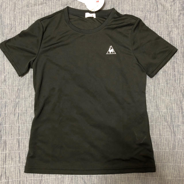 le coq sportif(ルコックスポルティフ)のle coq sportif Tシャツ 黒 レディースL レディースのトップス(Tシャツ(半袖/袖なし))の商品写真