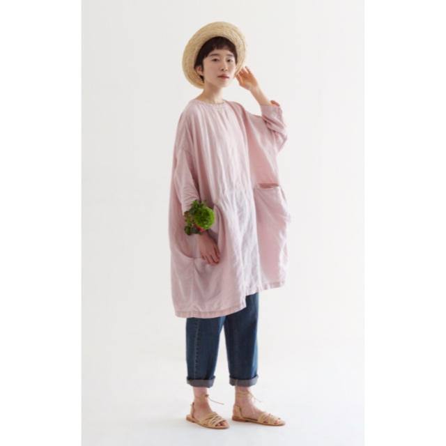 mika様専用ネストローブ リネンコクーンチュニック さくら染め