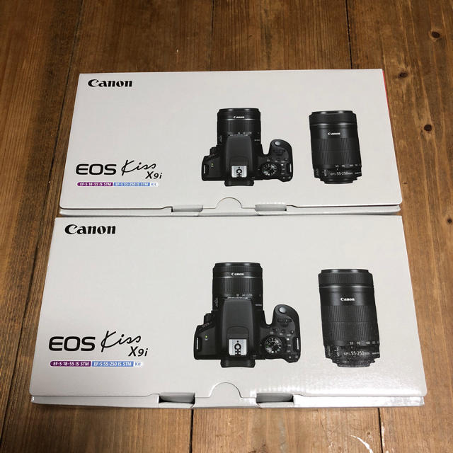 数量は多】 Canon - 新品未使用 2台 ダブルズームキット x9i Kiss EOS ...