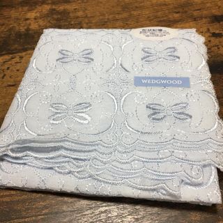 ウェッジウッド(WEDGWOOD)のWEDG WOODブルーレースハンカチ♡新品未使用です！  (ハンカチ)