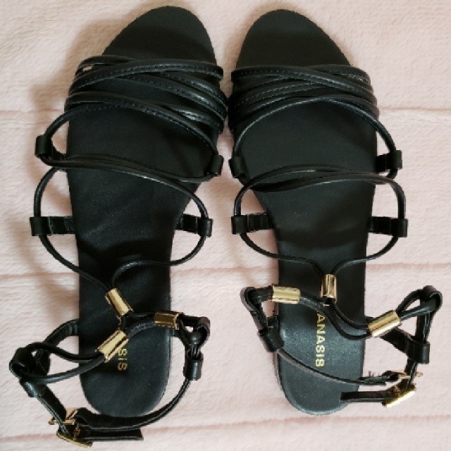 JEANASIS(ジーナシス)の⭐ジーナシス⭐レースアップフラットサンダル レディースの靴/シューズ(サンダル)の商品写真