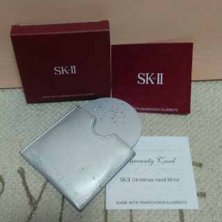 スワロフスキー(SWAROVSKI)のSK-II　スワロフスキーコラボクリスマスハンドミラー☆(ミラー)