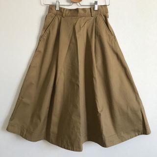 ビームス(BEAMS)の【美品】Ray BEAMS チノ タック ロング フレアスカート(ロングスカート)