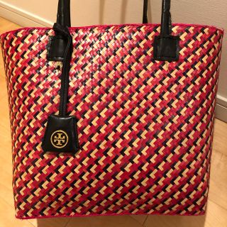 トリーバーチ(Tory Burch)の TORY BURCH ストロー カゴバッグ(かごバッグ/ストローバッグ)