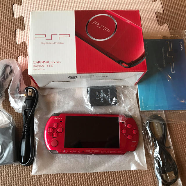 ★超美品 PSP3000 ラディアントレッド 使用小 動作良好★携帯用ゲーム機本体