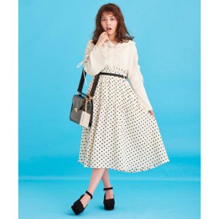 マジェスティックレゴン(MAJESTIC LEGON)のMAJESTIC LEGON ♡ ドットスカート(ロングスカート)