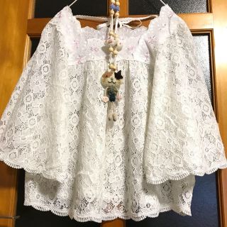 パラビオン(Par Avion)のパラビオン お花刺繍🌸レーストップス チュニック🎶(チュニック)