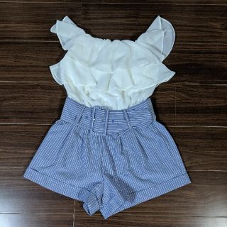 セシルマクビー(CECIL McBEE)のセシルマクビー　☆再値下げ☆オールインワン　ショートパンツ　オフショルダー(その他)