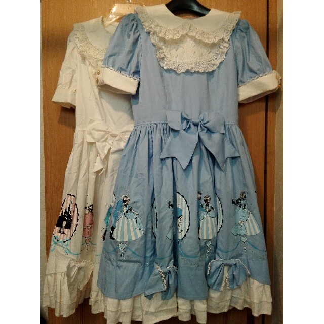 Angelic Pretty シンデレラ風プリントワンピース白小倉優子新品未着用