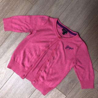 ベビーギャップ(babyGAP)のベビーギャップ 長袖カーディガン ピンク 95(カーディガン)