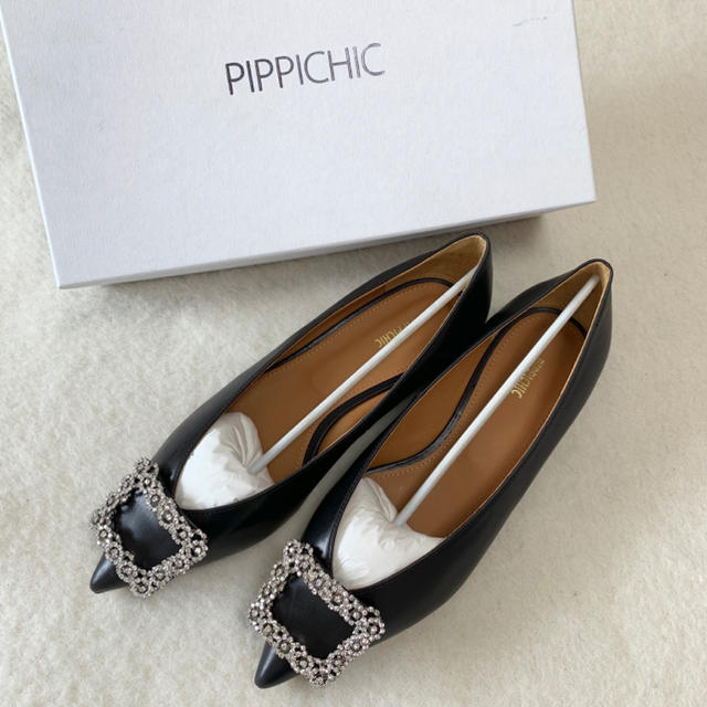 Pippi - 新品 pippichic ピッピシック フラットパンプス ブラック