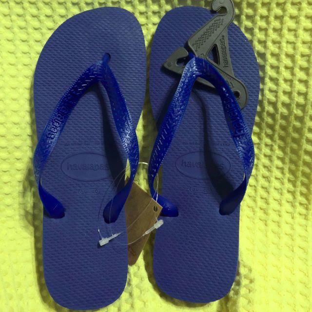 havaianas(ハワイアナス)のハワイアナス トップ ビーチサンダル マリンブルー 約26.5-27.5cm メンズの靴/シューズ(サンダル)の商品写真