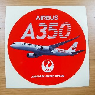 ジャル(ニホンコウクウ)(JAL(日本航空))の【非売品】JAL新機種A350　ステッカー　赤(航空機)