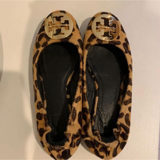 トリーバーチ(Tory Burch)の[8/31まで]トリーバーチ レオパード フラットシューズ バレエシューズ(バレエシューズ)