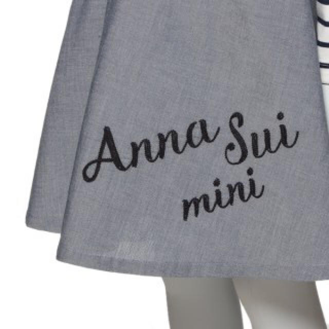 ANNA SUI mini(アナスイミニ)の新品 アナスイミニ ジャンスカ風ワンピース キッズ/ベビー/マタニティのキッズ服女の子用(90cm~)(ワンピース)の商品写真