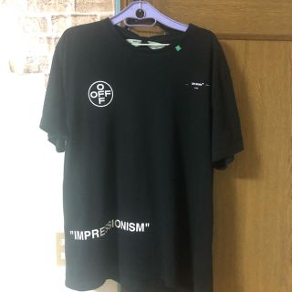 オフホワイト(OFF-WHITE)のoff white オフホワイト ステンシル ブラック Tシャツ s 完売品(Tシャツ/カットソー(半袖/袖なし))