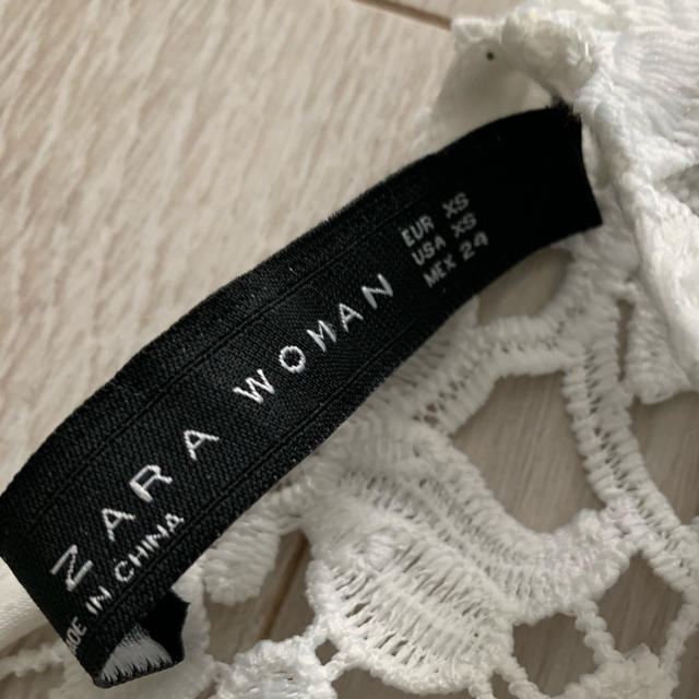 ZARA(ザラ)の【最終お値下げ】ZARA レーストップス  レディースのトップス(カットソー(半袖/袖なし))の商品写真