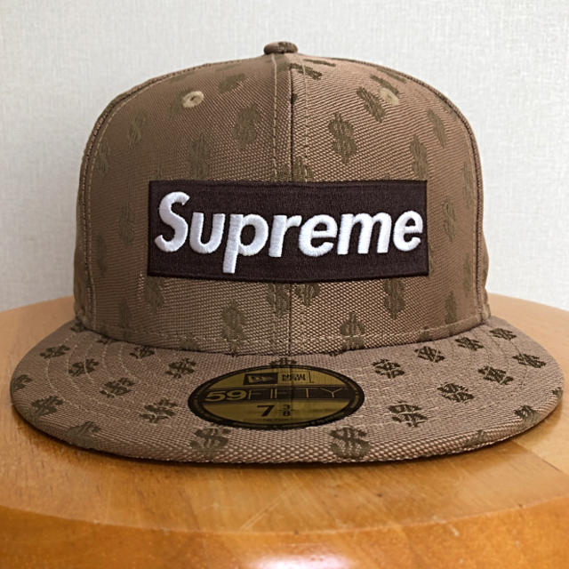 キャップSupreme Monogram Box Logo New Era【7 3/8】